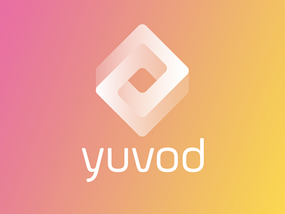 Yuvod Logo (variant) branding flat gradient logo rounded shaded soft square video yuvod