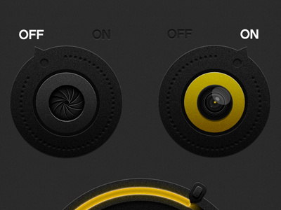 Dark Aurum UI (Swicth) retina display switch ui user interface