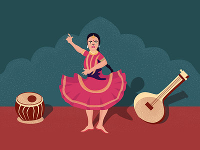khajuraho dance festival @ @dance @illustration