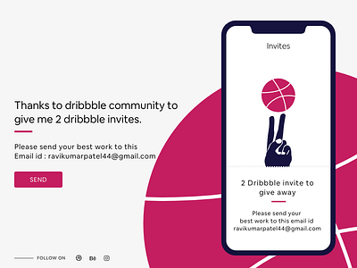 2 Dribbble Invites