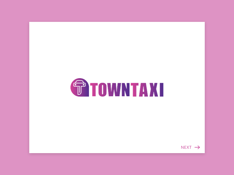 Town Taxi Logo @design @logo