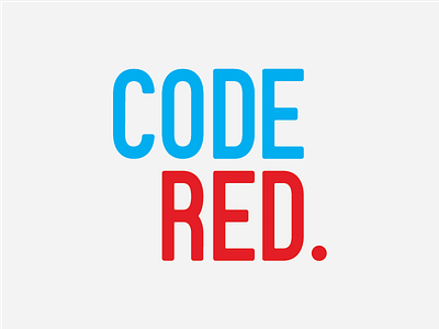 Code Red logo branding charity logo typography wordmark