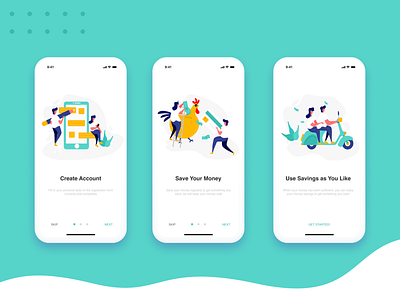 Onboarding Screen : Money Saver App by Anika Putri Utami on Dribbble