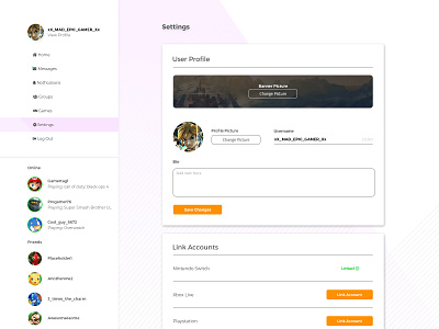 Daily UI - Day 7: Settings Page