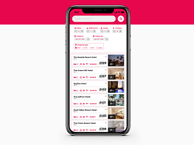 Daily UI - Day 22: Search 022 dailyui hotel search ui
