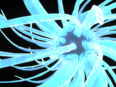 3D Tentacle Experiment 3d experiment maya ocean octopus shader tentacle texture