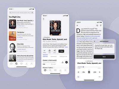 Audiobooks App Mockups