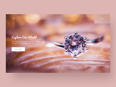 Jewelry Showroom Website Interactions accessories catalog design diamonds ecommerce hero banner jewellery jewelry minimalist models online store responsive showroom template ui ui design ux ux design web design website