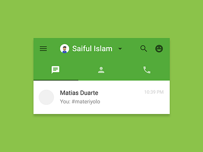 Hangouts - Updated android app chat google hangouts messenger ui ux
