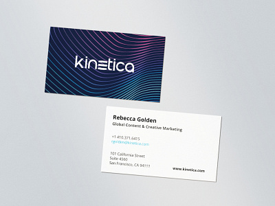 Kinetica Business Card Design Options brand design branding business card businesscard collateral suite