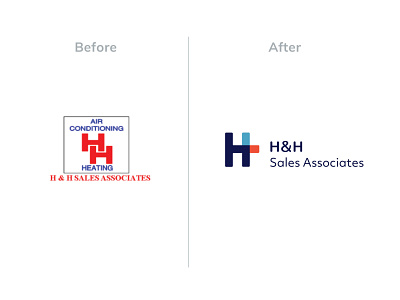 H&H Rebrand - Before and After before and after brand design branding collateral design logo rebrand rebrand reveal typography vector