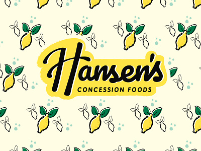 Hansen's Concession Foods Rebrand brand design branding collateral custom type design illustration logo rebrand typography