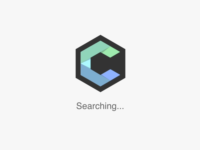 Crystal's Searching Screen - Rebound animated animation app brand design flat icon logo motion ui mobile ux vector