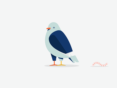 Gideon, the digital carrier pigeon bird bird illustration colorful creative cute design friendly graphic design illustration minimal pigeon playful