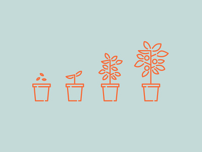Growth cute design graphic design illustration plant plants playful tree