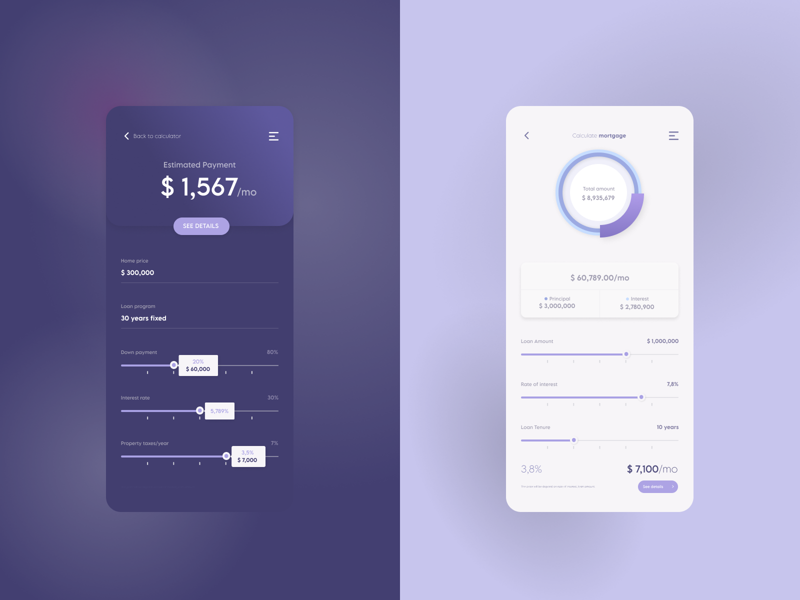 Calculator by Yevheniia Holovenko on Dribbble