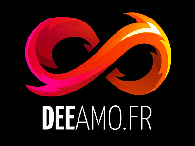 Logo Deeamo Dribbble animate deeamo illustrator infini logo vecto