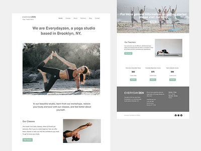 Yoga Website design homepage ui ui ux ux webdesign website yoga yoga studio