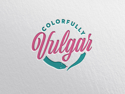Colorfully Vulgar branding design illustrator logo typography vector