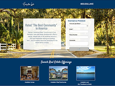 Landing Page blue digital landing page marketing photo web