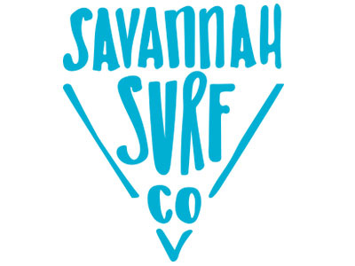 Savannah Surf Company Logo handwriting lettering logo