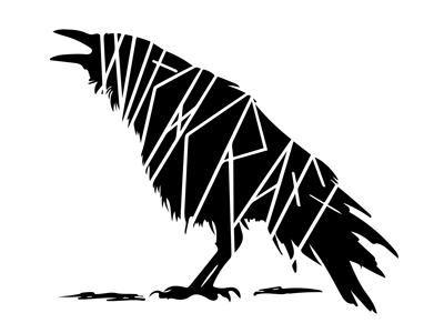 Crow with Lettering