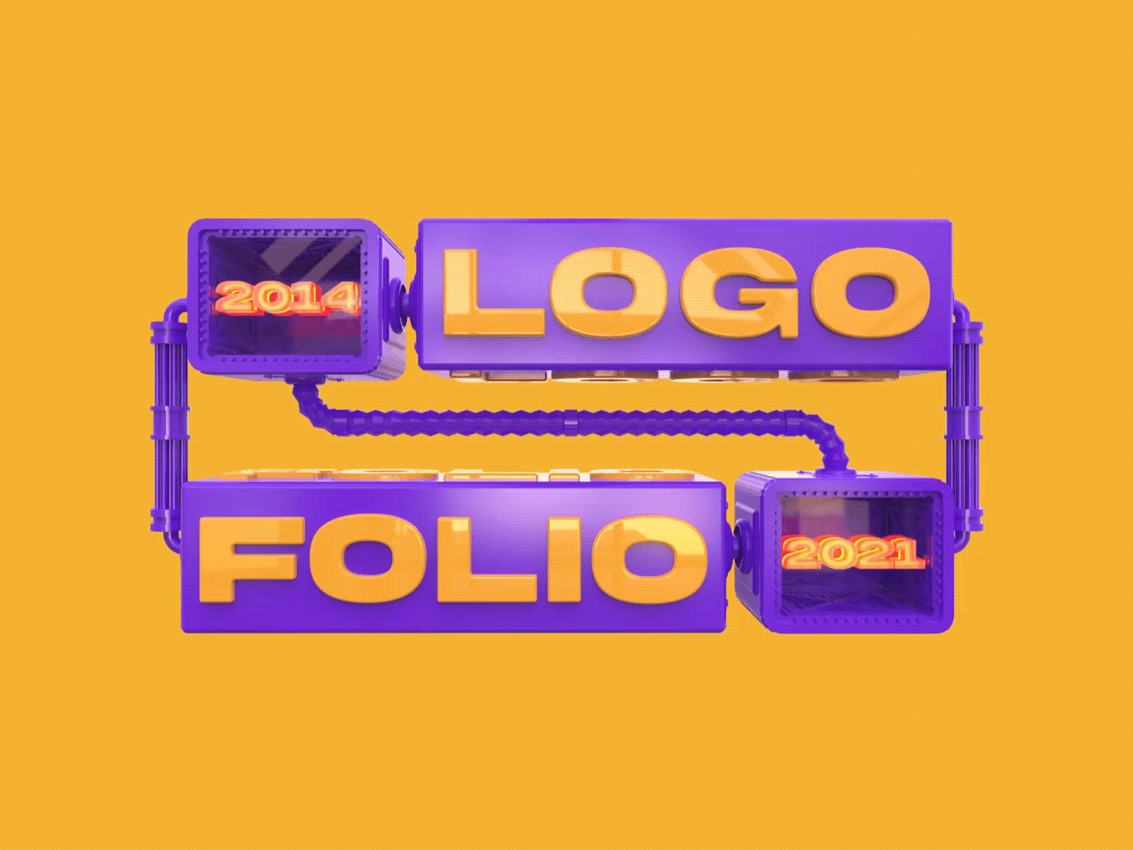LOGOFOLIO project vol1 3d animation branding design graphic design logo logofolio mark motion graphics