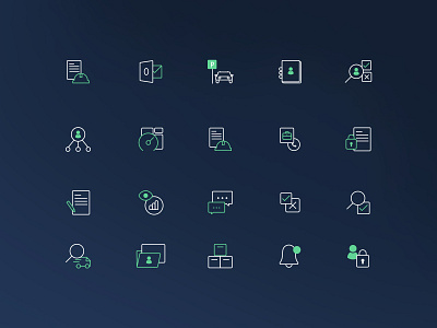 Icons family | SaaS company website app daily ui design icon icons saas ui ux