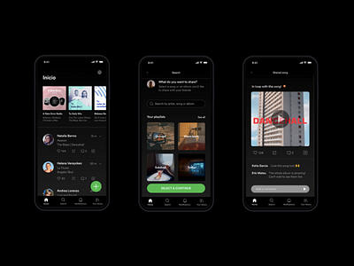Spotify app — feed redesign⚡
