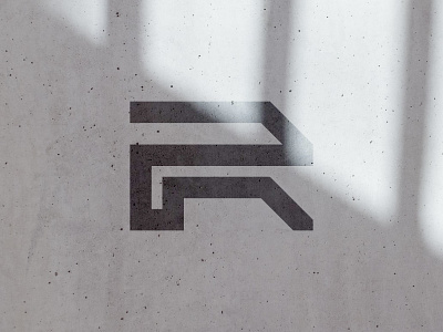 RP alphabet icon identity lettermark logo minimalist modern monogram simple symbol