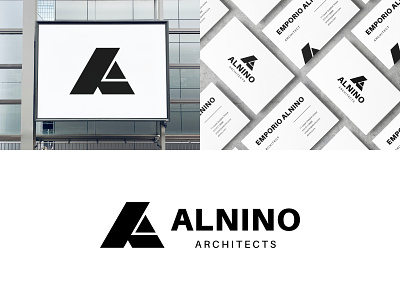 ALNINO Architects branding icon identity lettermark logo minimalist modern monogram symbol