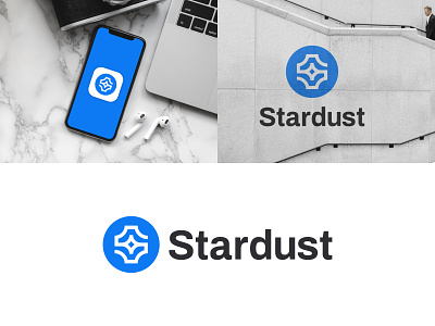 Stardust branding icon identity logo minimalist modern simple symbol