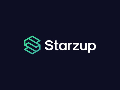 Starzup branding icon logo minimalist modern monogram simple symbol