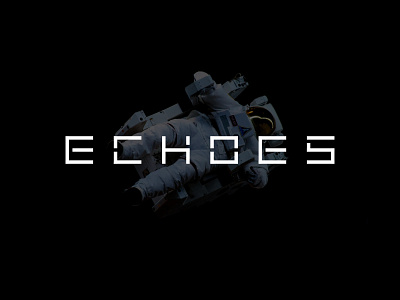 ECHOES alphabet branding futuristic icon lettermark logo minimalist modern robot simple space symbol tech