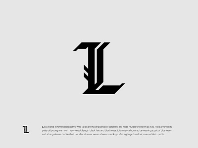 L design gothic graphic design lettermark logo logotype minimalist modern monogram simple typography wordmark