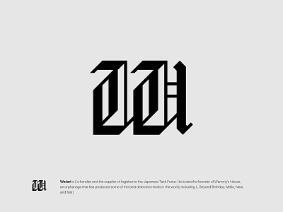 W branding design gothic icon lettermark logo logotype minimalist modern monogram symbol typography wordmark