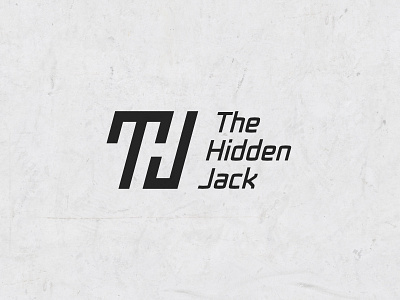 The Hidden Jack branding logo modern monogram negative space