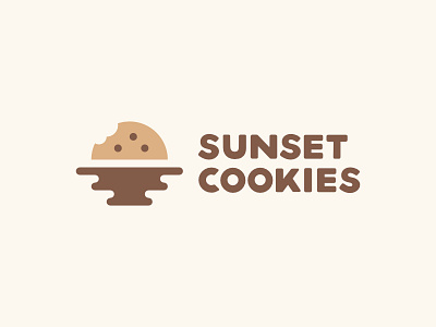 Sunset Cookies branding cookies food logo sunset