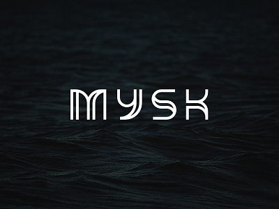 MYSK logo logotype minimalist modern typography wordmark