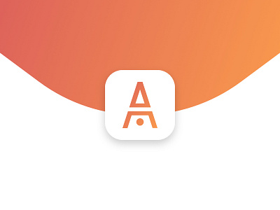 Akrobat Logo acrobatics app fun gradient happy icon logo monogram