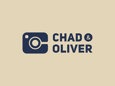 Chad & Oliver Photography branding icon identity logo minimalist modern simple symbol