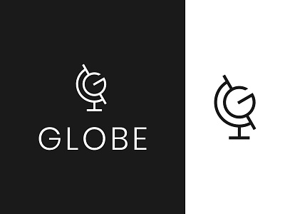 Globe branding globe icon logo minimalist modern simple symbol