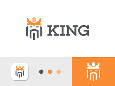 King branding icon identity kingdom logo minimalist modern simple symbol