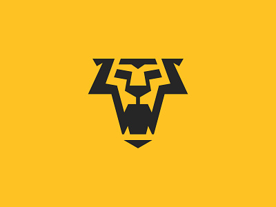 Tiger alphabet animal black branding icon logo minimalist modern symbol yellow