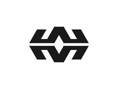 WM Monogram Logo alphabet branding icon lettermark logo minimalist modern simple symbol