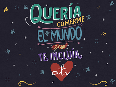 Fuera de lugar illustration lettering