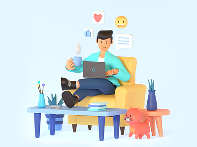 Social Media Illustration