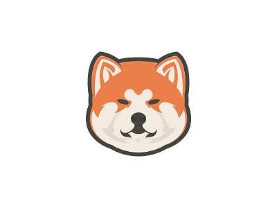 Akita Inu akita design flat illustration inu logo vector