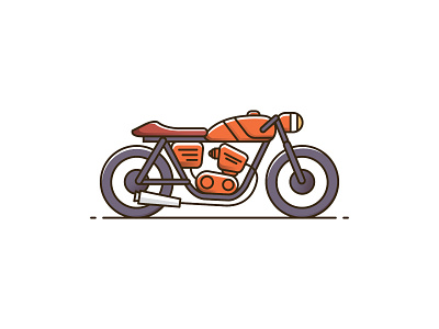 Caferacer adobe caferacer design flat graphic icon illustration vector