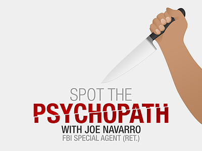 Spot the Psychopath with Joe Navarro (FBI) brand app arm brand fbi flat icon ios knife phone psychopath red
